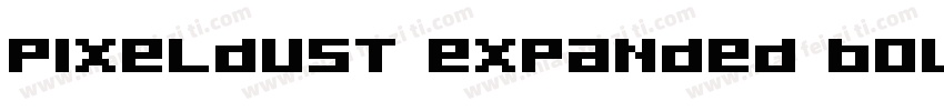 Pixeldust Expanded Bold字体转换